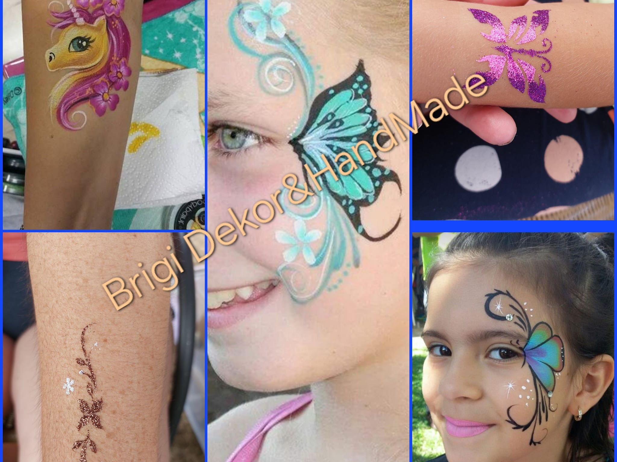 Arcfestés és Csillámtetoválás